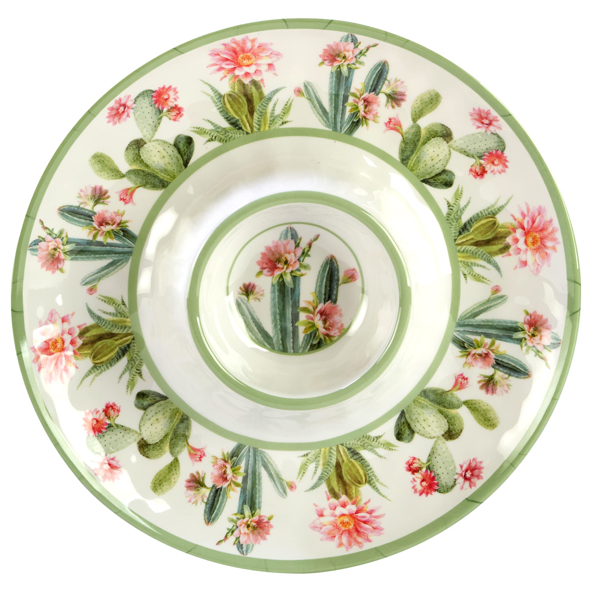 Certified International Desert Beauty 3 Piece Melamine Hostess/Serving Set, Multicolor, Large